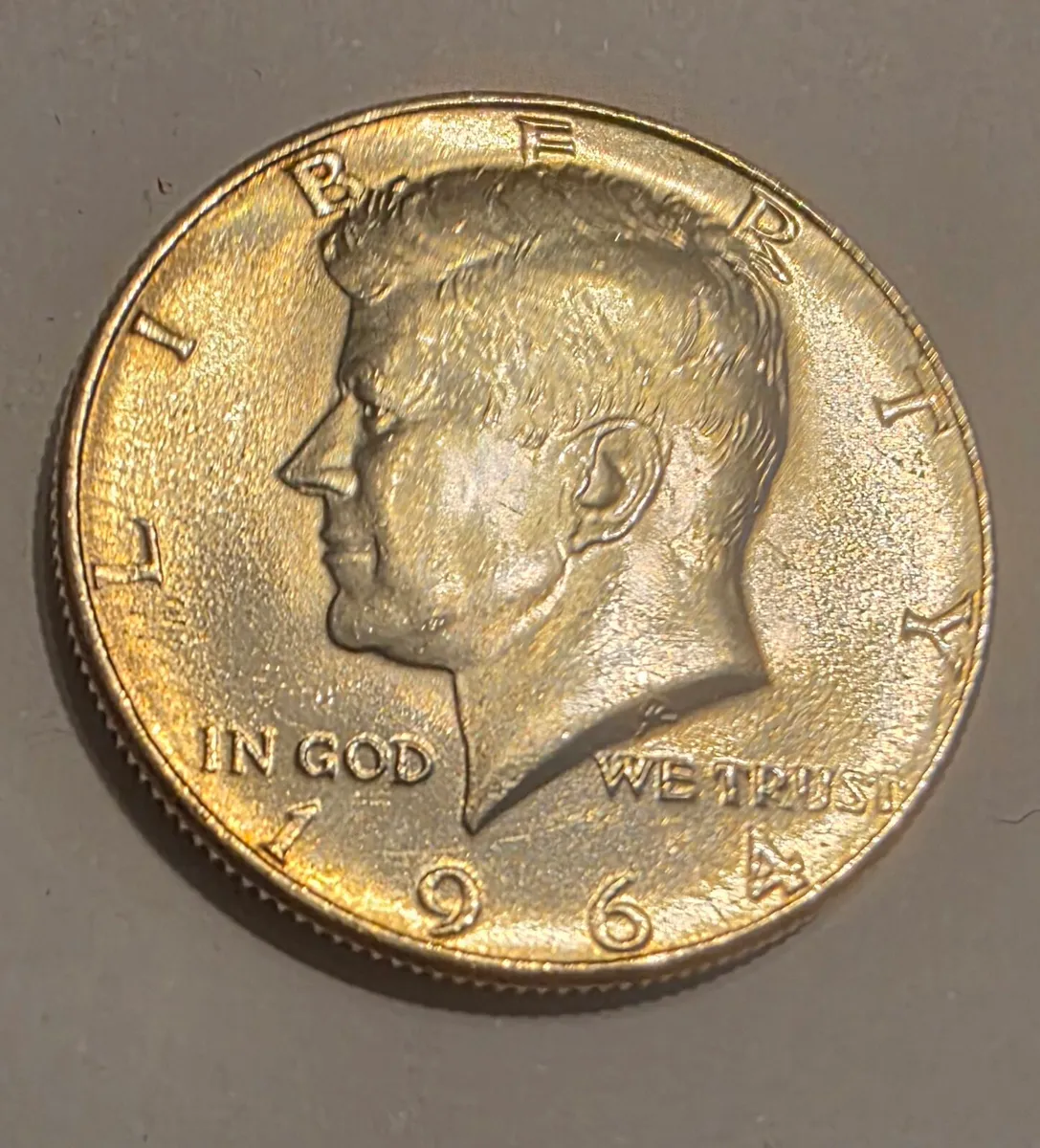 1964 silver kennedy half dollar - Image 1