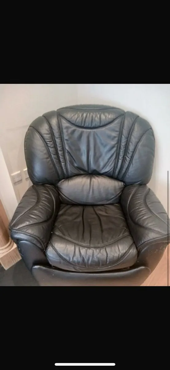 Leather chair  mint condition