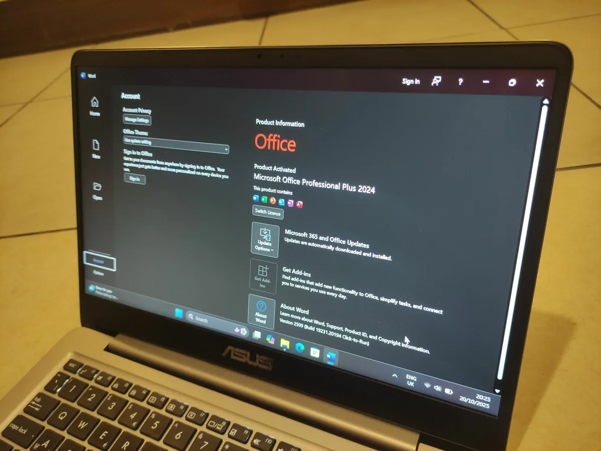 Asus ZenBook SSD Microsoft Office 2024 Pro Plus - Image 3