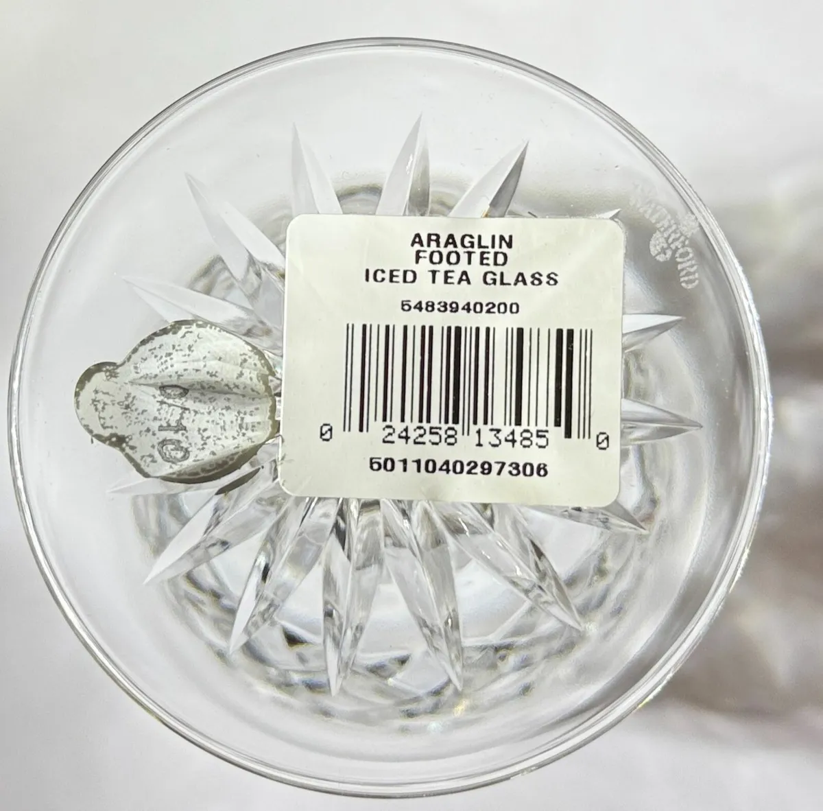 4 Waterford Glass Araglin Iced Tea Glasses in box - Image 3
