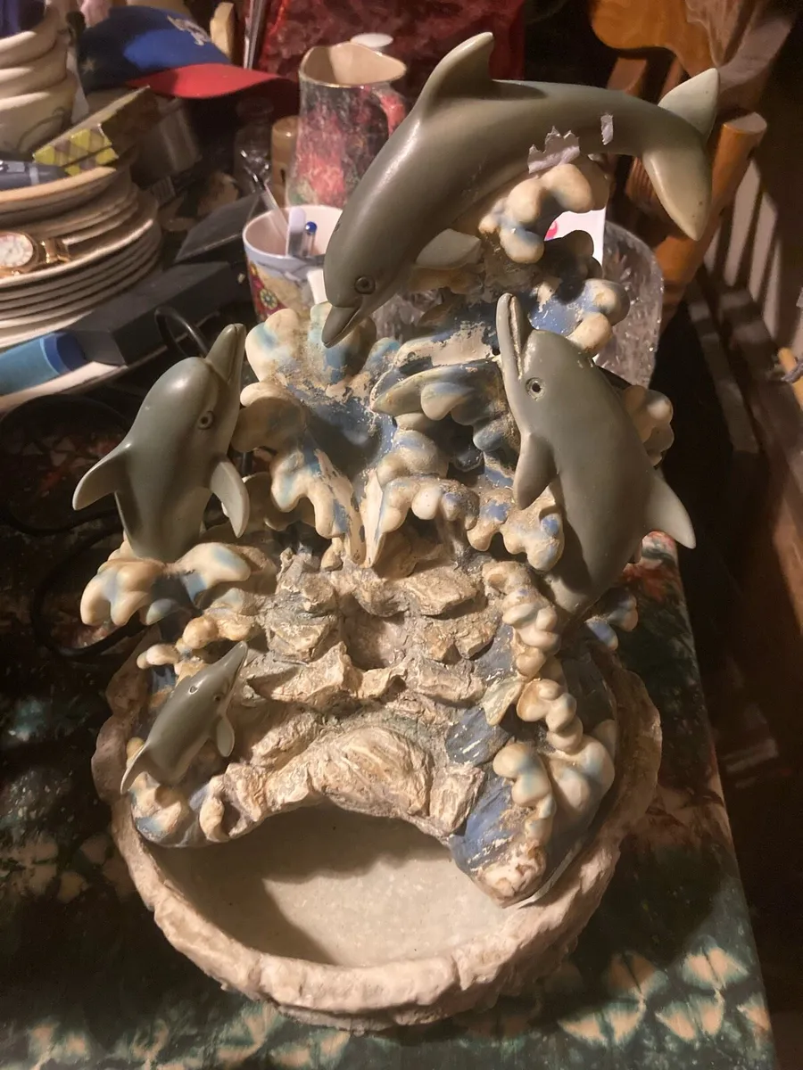 Dolphin water fountain postage available