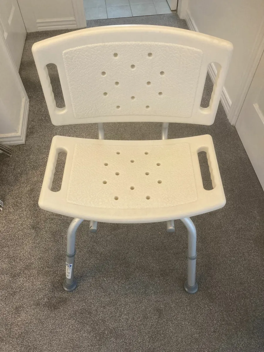Shower Seat - Height and Back Adjustable - Image 1