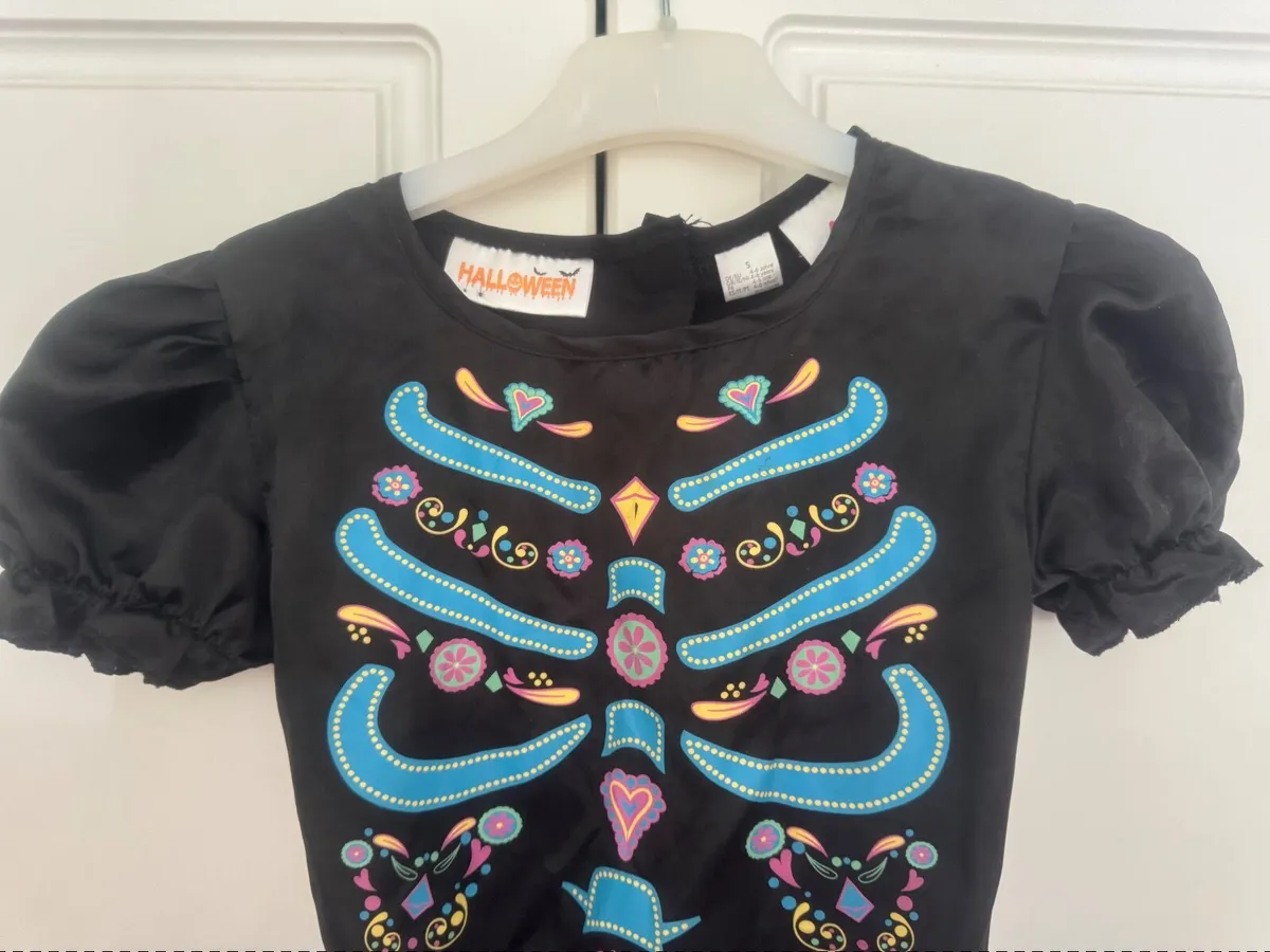 Girls Day of the Dead Costume - Image 2