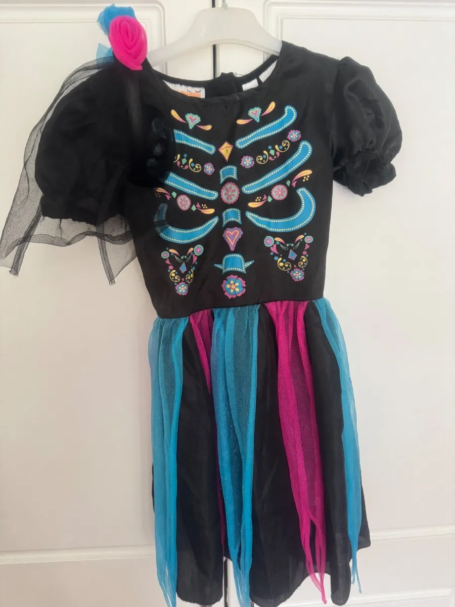 Girls Day of the Dead Costume - Image 3