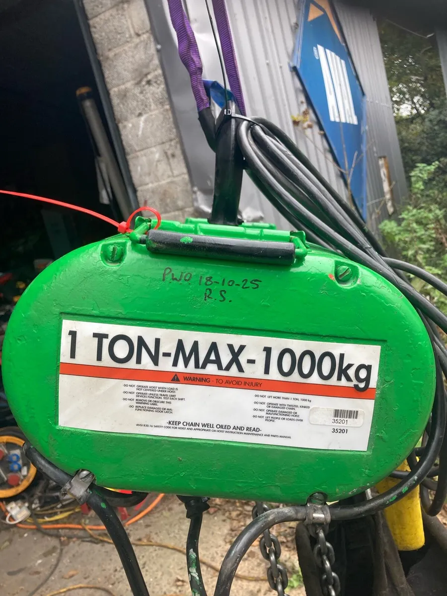 1 ton Lodstar CM chain hoist - Image 2