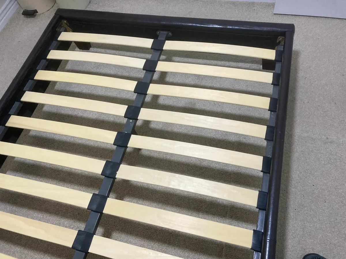 Leatherette Bed Frame - Small Double (4ft) - Image 3