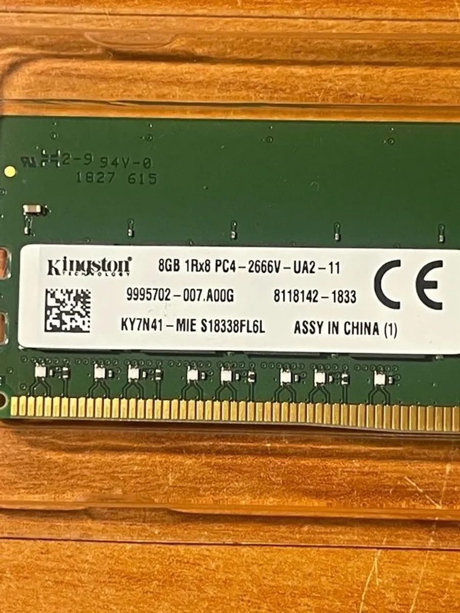 2 X Kingston 8GB Desktop RAM - Image 2