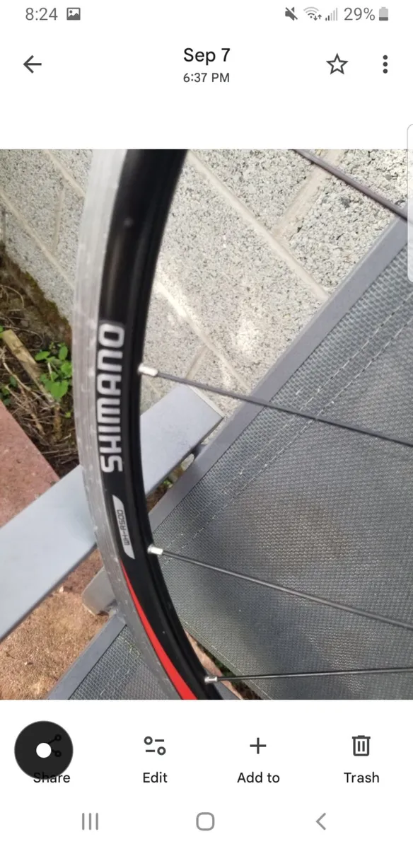 Shimano RS500 front wheel - Image 2