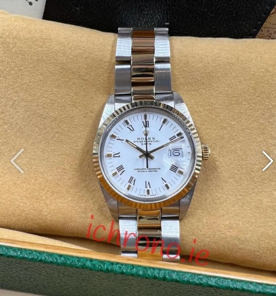 Rolex date 18k/steel full set - Image 2