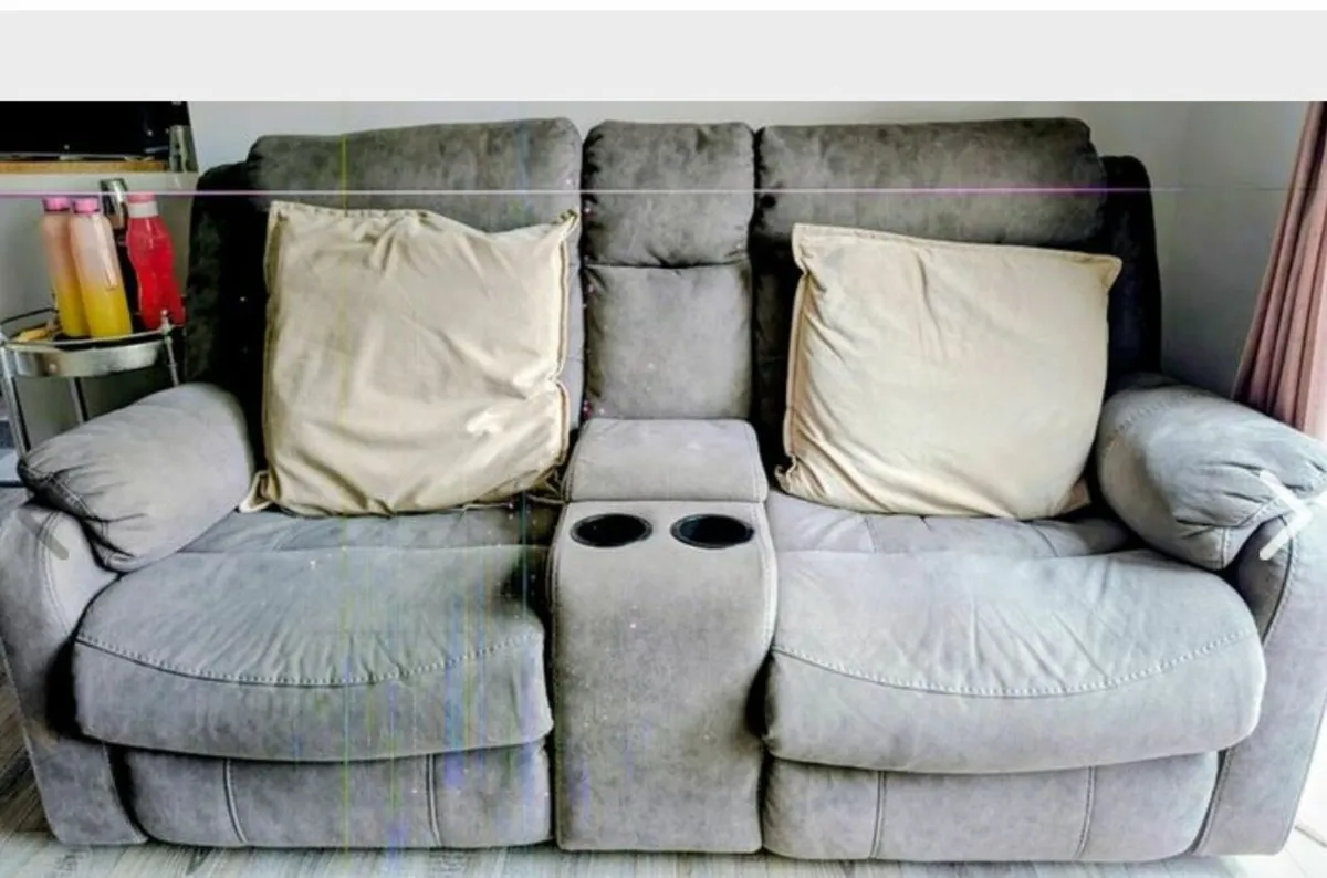 Sofa- Recliner 2 Seater with cup Holder - Image 2