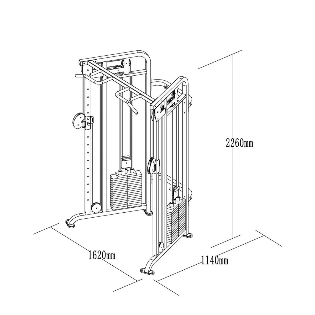 Primal Strength Dual Adjustable Pulley 90kg Stacks - Image 2
