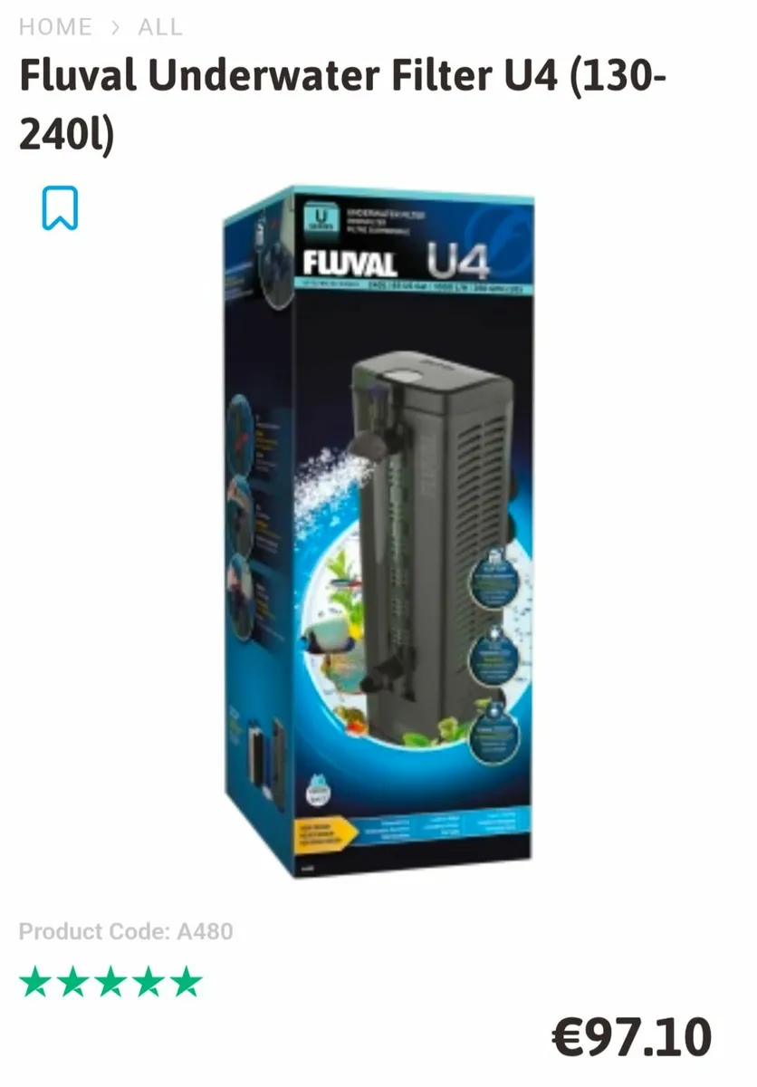 93 L Aquarium with filter and heater - Image 2