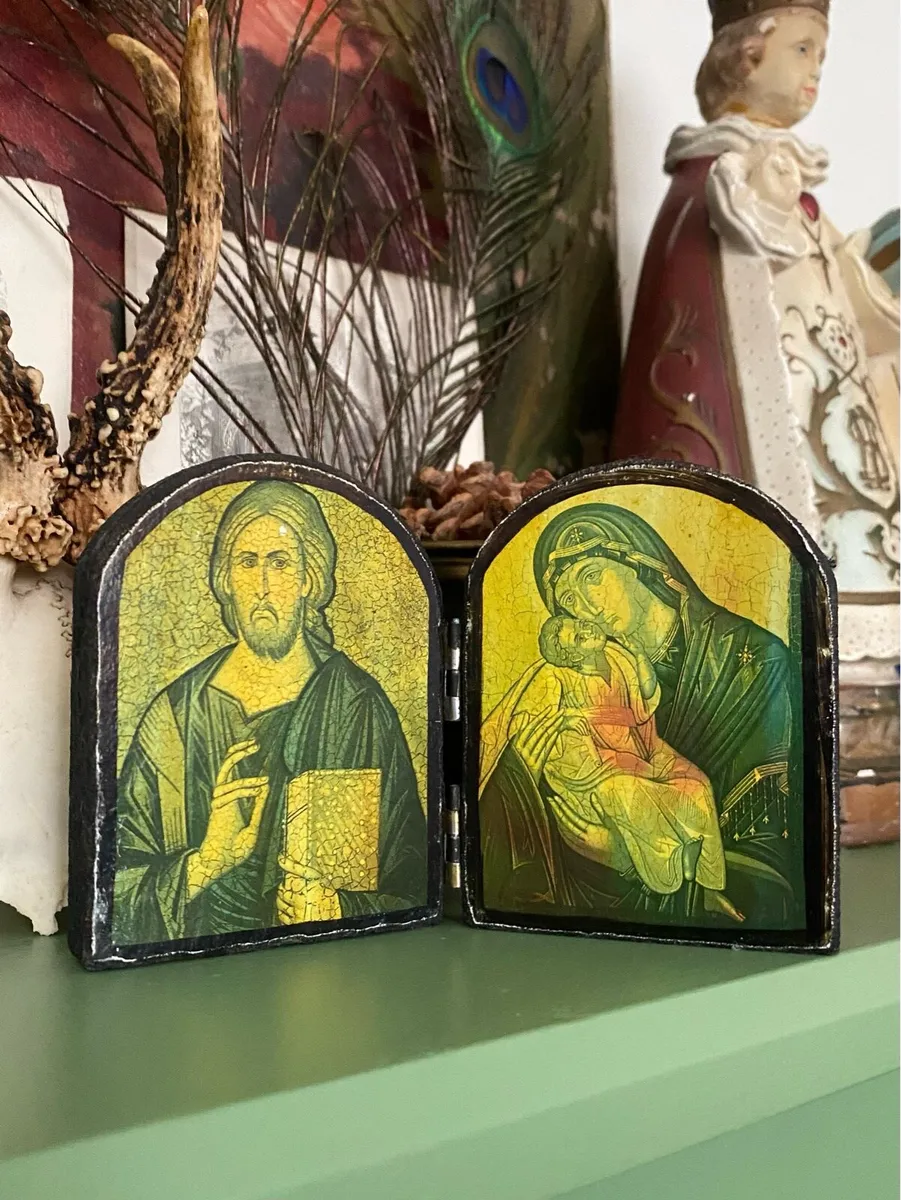 Vintage Christian Orthodox Diptych - Image 1