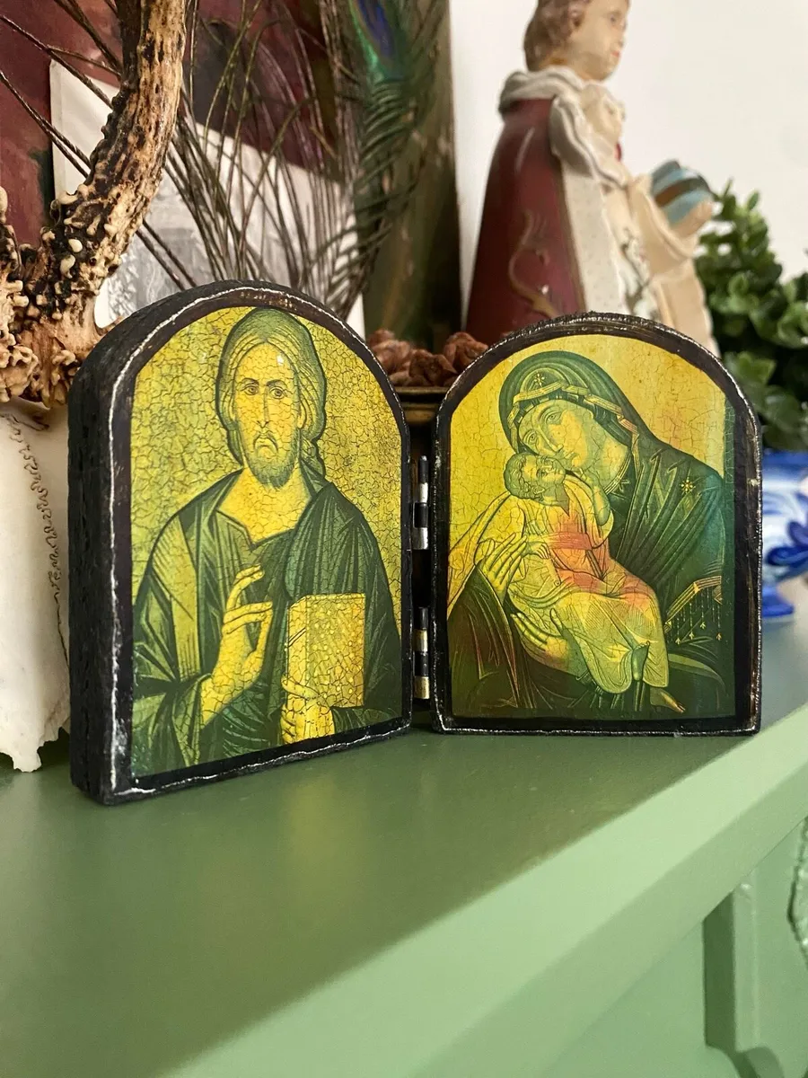 Vintage Christian Orthodox Diptych - Image 2