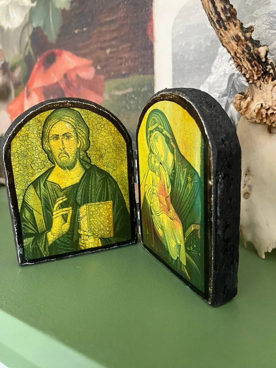 Vintage Christian Orthodox Diptych - Image 3