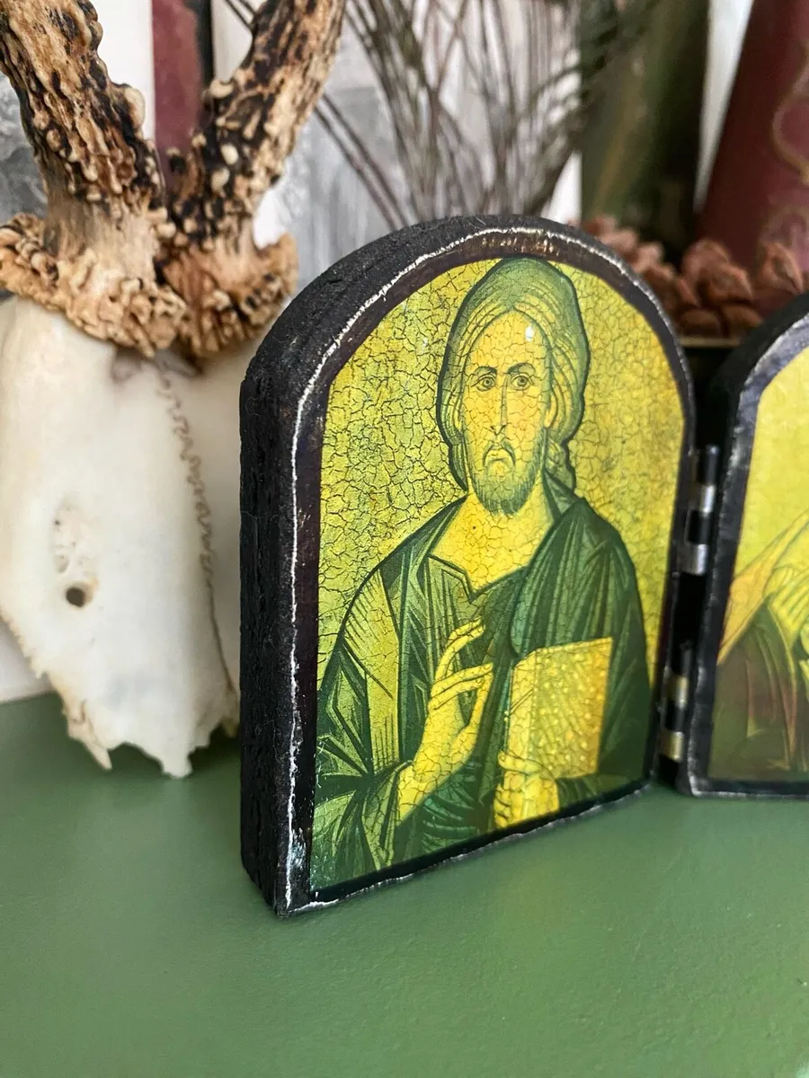 Vintage Christian Orthodox Diptych - Image 4