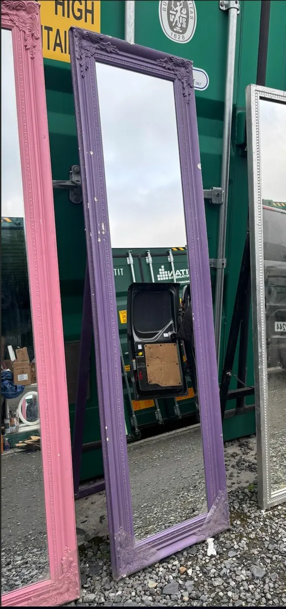 Vintage Mirrors  - Various colours & IKEA Black Mi - Image 2