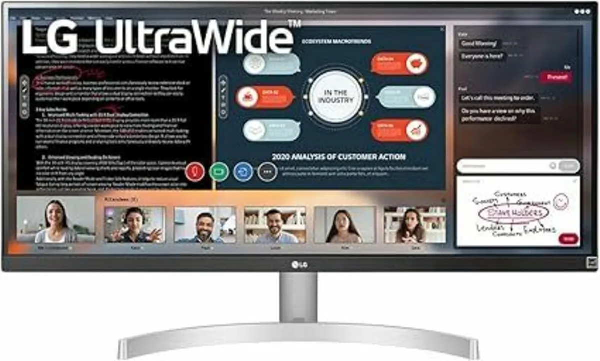 LG UltraWide 29WN600-W 29" Monitor, 21:9 Ultra-Wid
