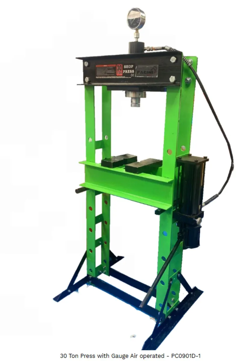 30 Ton Press With Gauge Air Operated