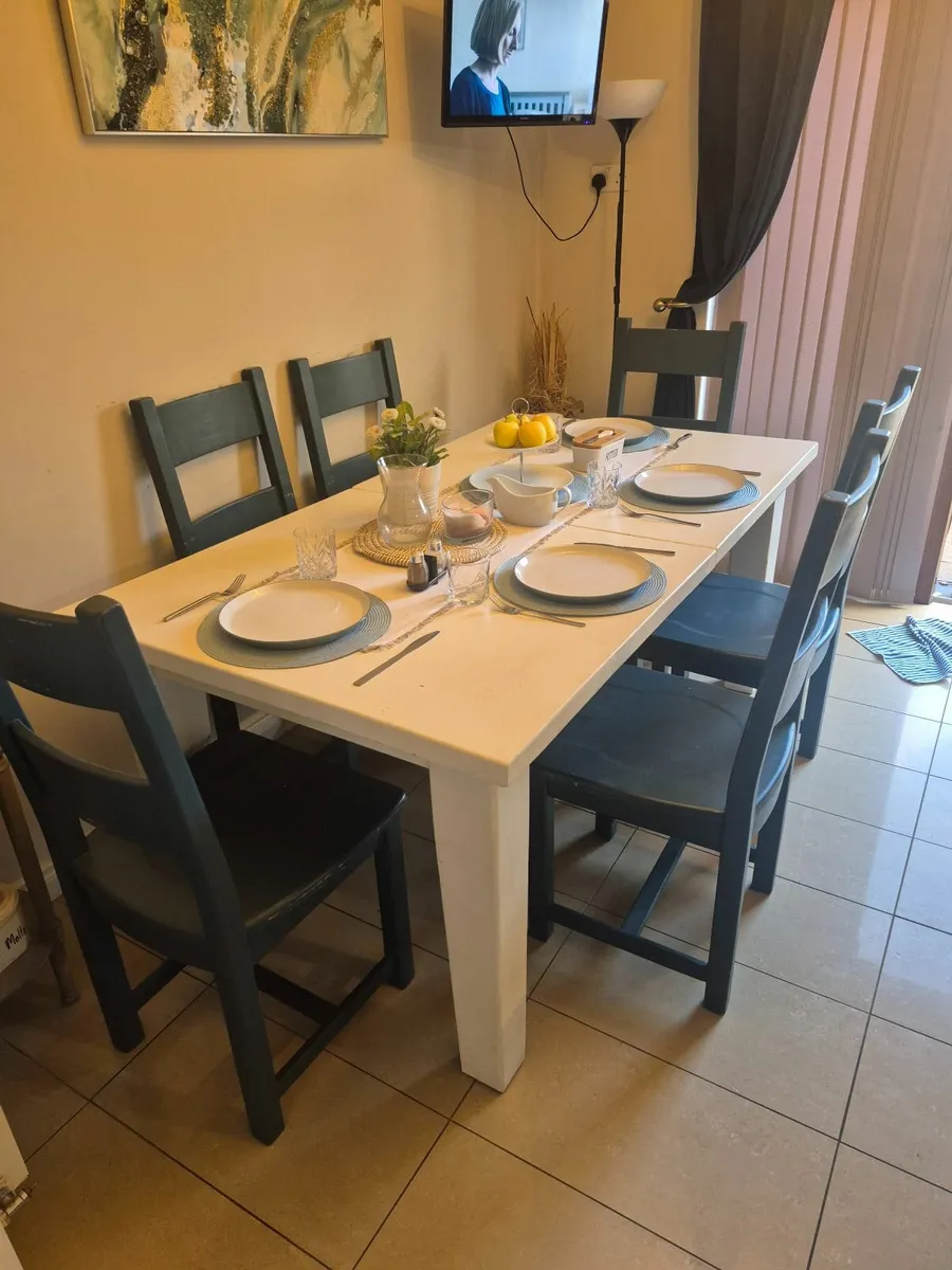 Dining Table and 6 Chairs - Image 1