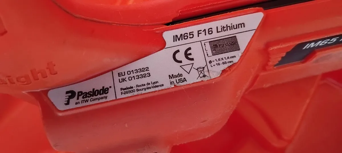 Paslode im65 F16 2nd fix Nail Gun "Fully Serviced" - Image 4