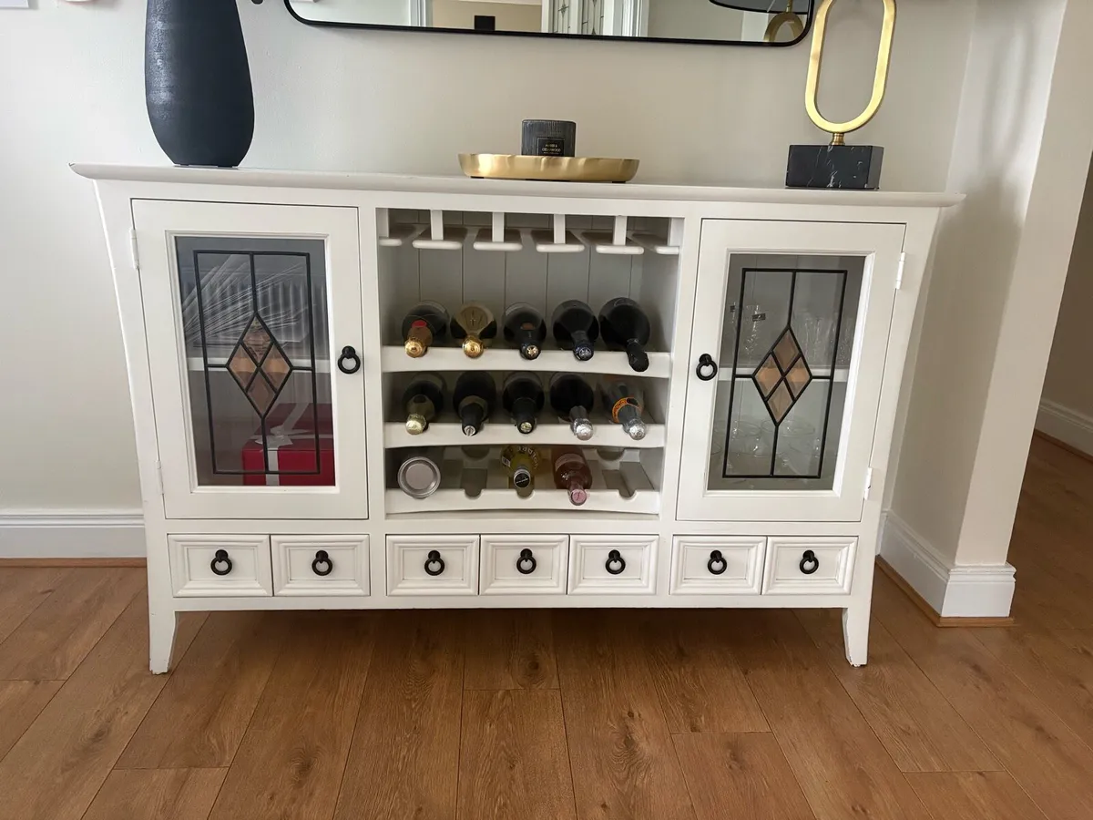 White Console Table Excellent Quality - Image 1