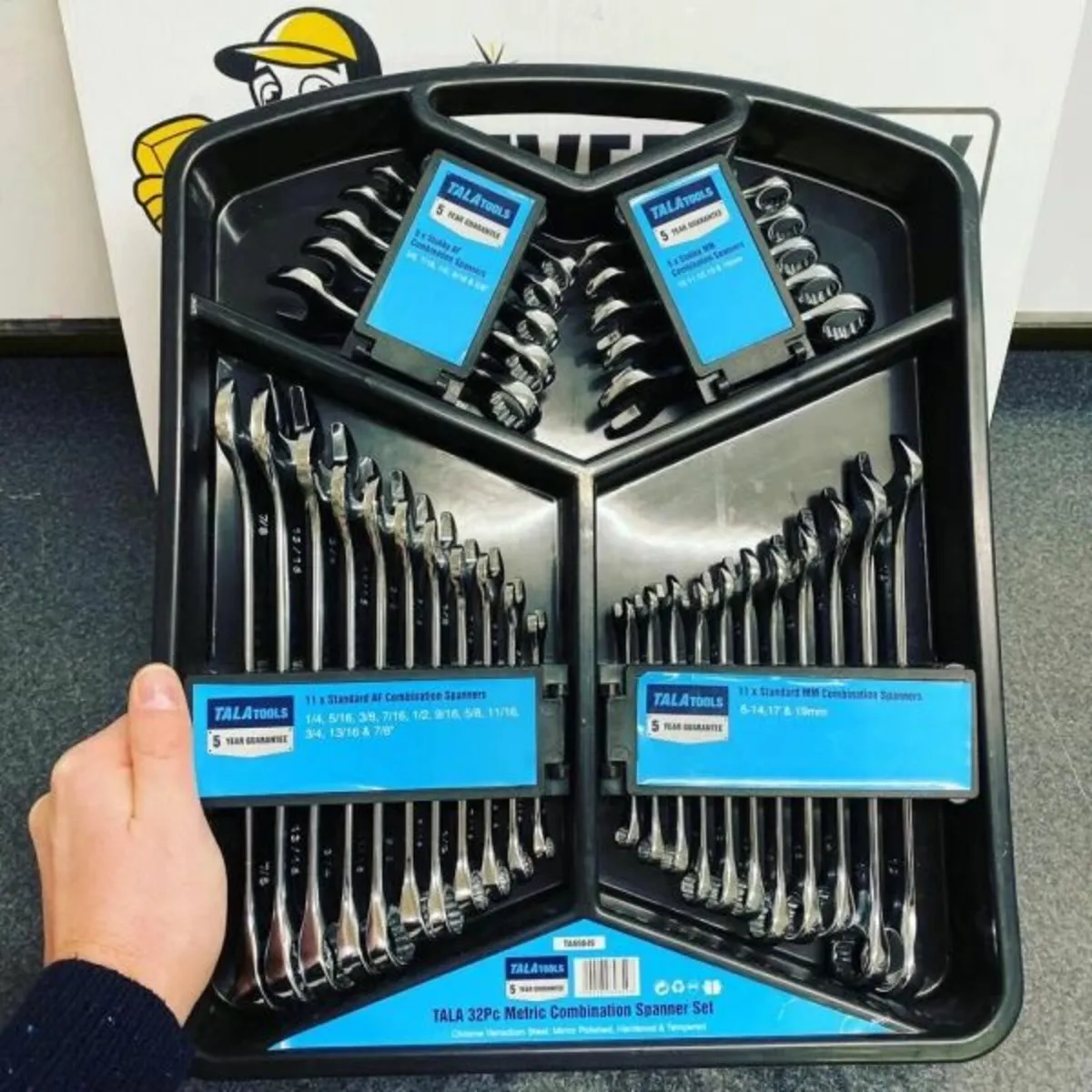 TALATools Metric/Imperial Combination Spanner Set, - Image 2
