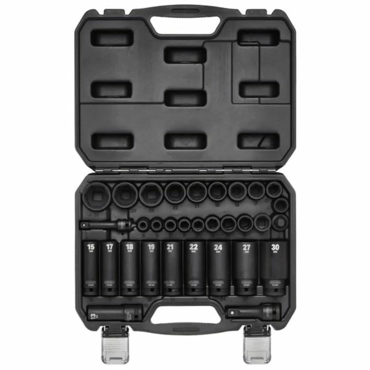 Draper Impact Socket Set, 3/8" & 1/2" Sq. Dr. (32 - Image 3