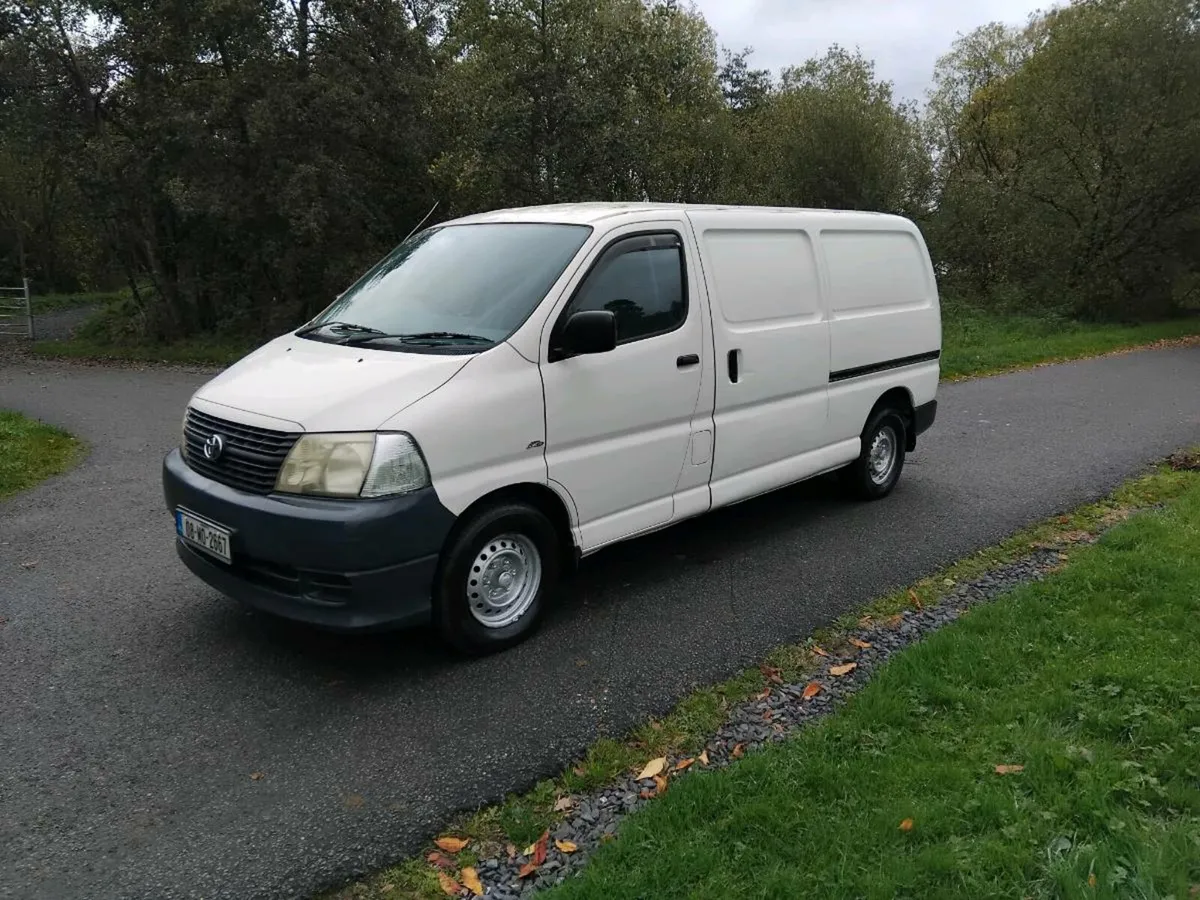 Low kms 2008 hiace van tested 20/04/26 - Image 1