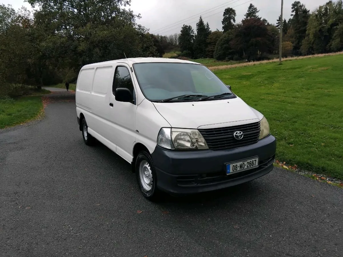 Low kms 2008 hiace van tested 20/04/26 - Image 2