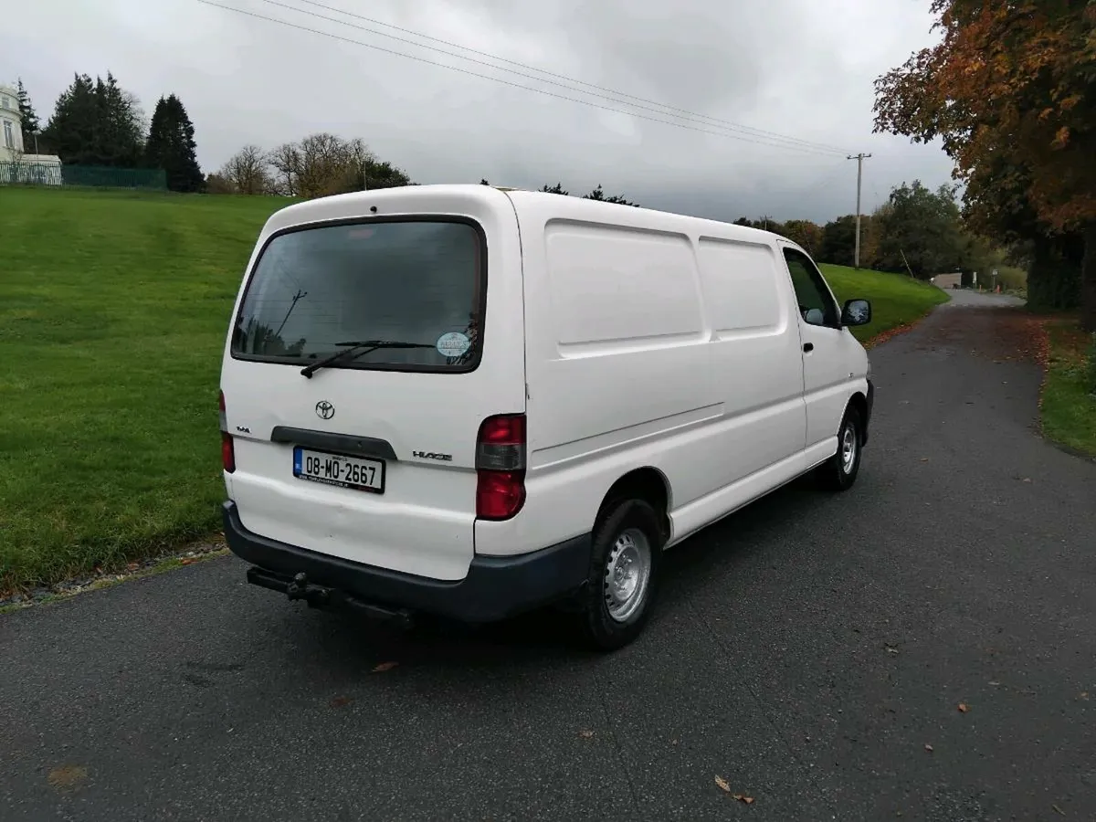 Low kms 2008 hiace van tested 20/04/26 - Image 4