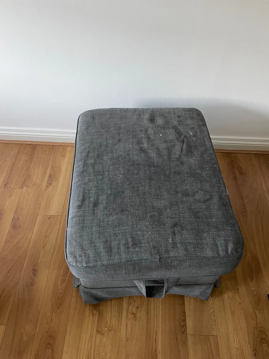 Sofa and footstool - Image 2
