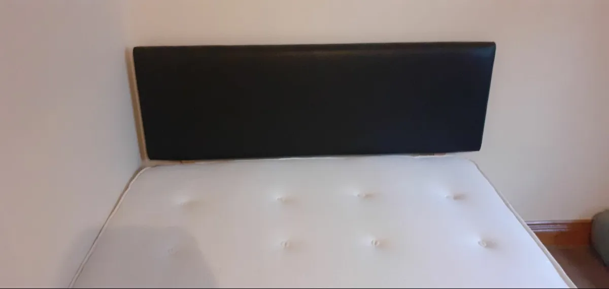 2 x double beds with headboard & mattress - Image 2