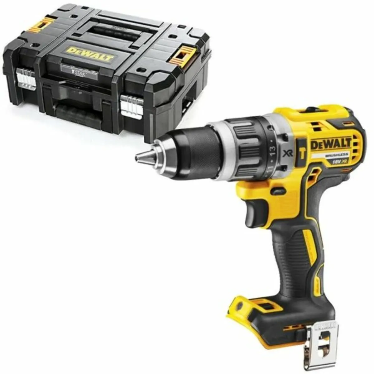 DeWalt DCD796NT 18V XR Brushless Combi Drill In T - Image 2