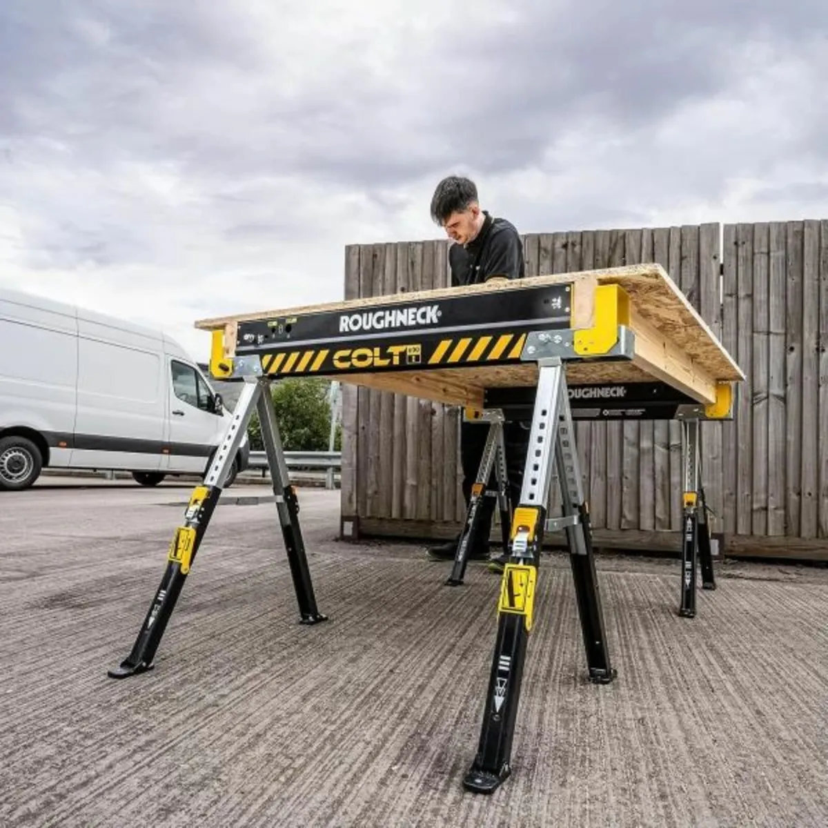 Roughneck COLT 600E Heavy Duty Sawhorse (Twin Pack - Image 3