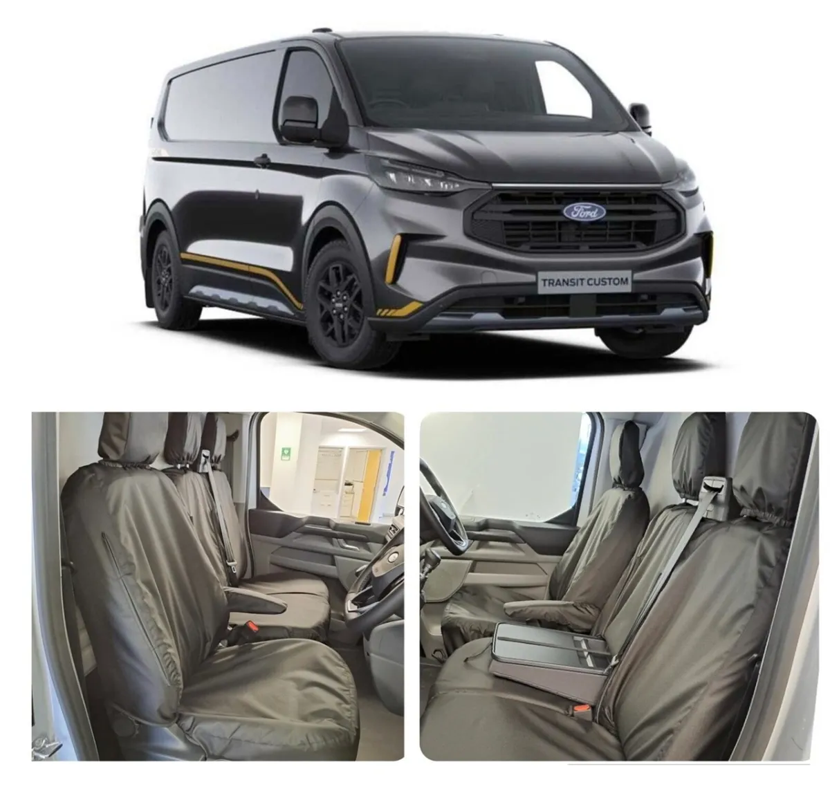 FORD TRANSIT CUSTOM HEAVY DUTY SEAT COVERS 2024- - Image 1