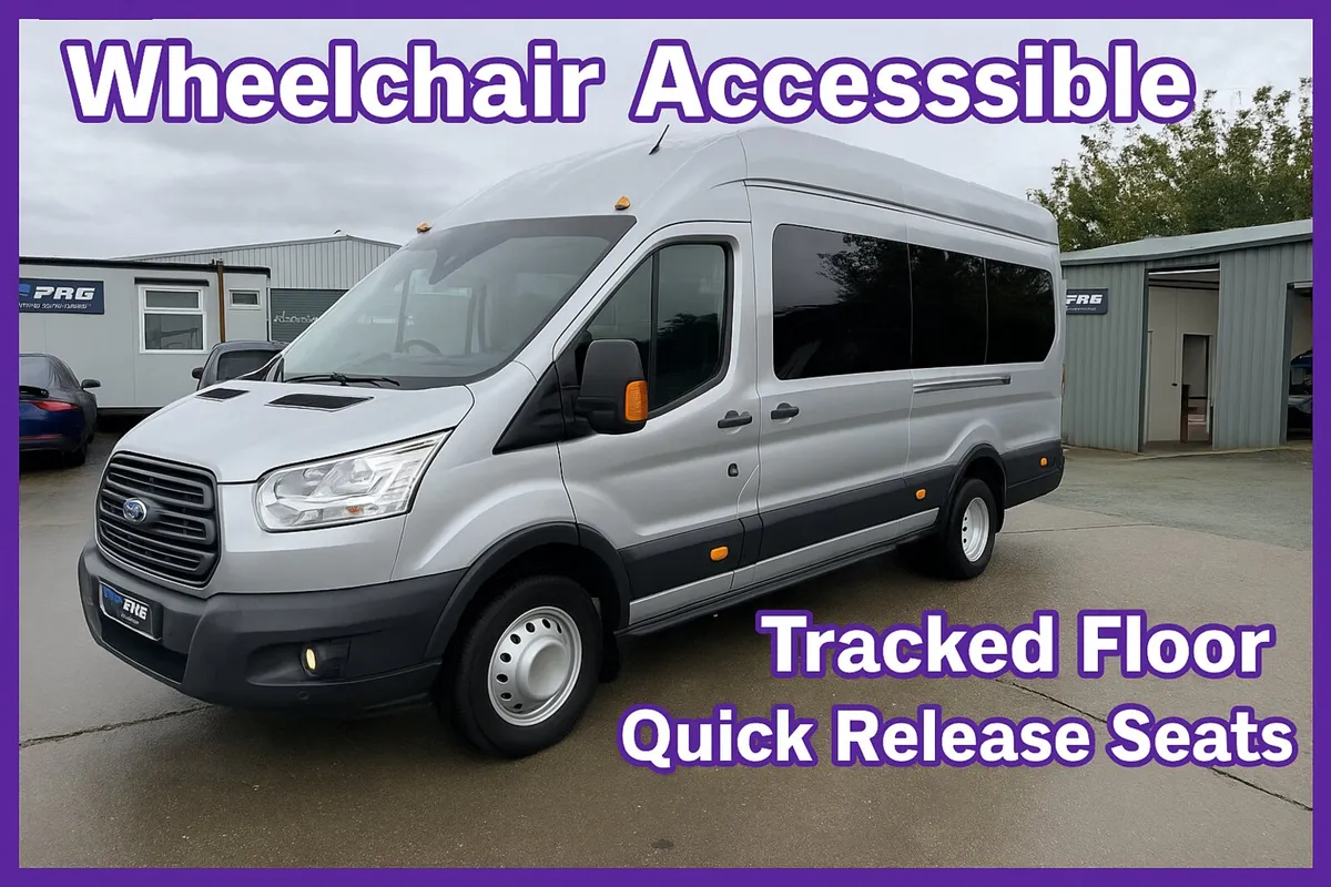 2018 TRANSIT - WHEEL CHAIR- QUICK RELEASE SEATS - Image 1