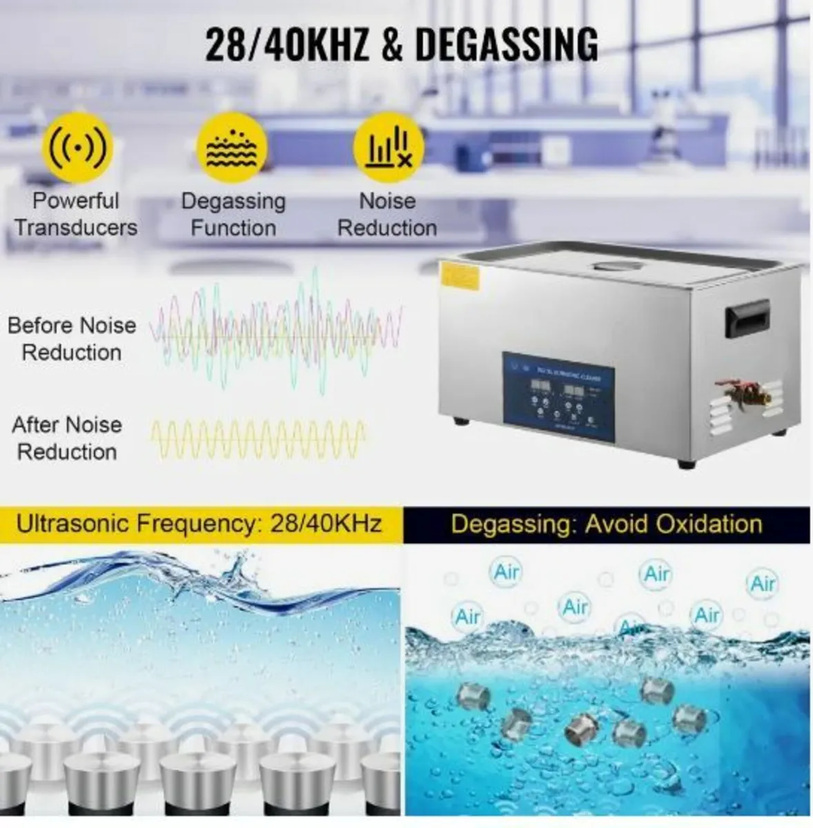 30L Ultrasonic Cleaner Dual Frequency - Image 4