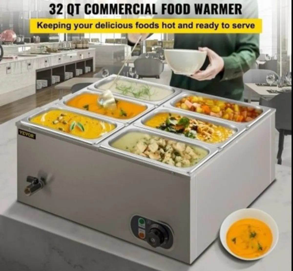 Commercial Food Warmer Electric bain marie - Image 1