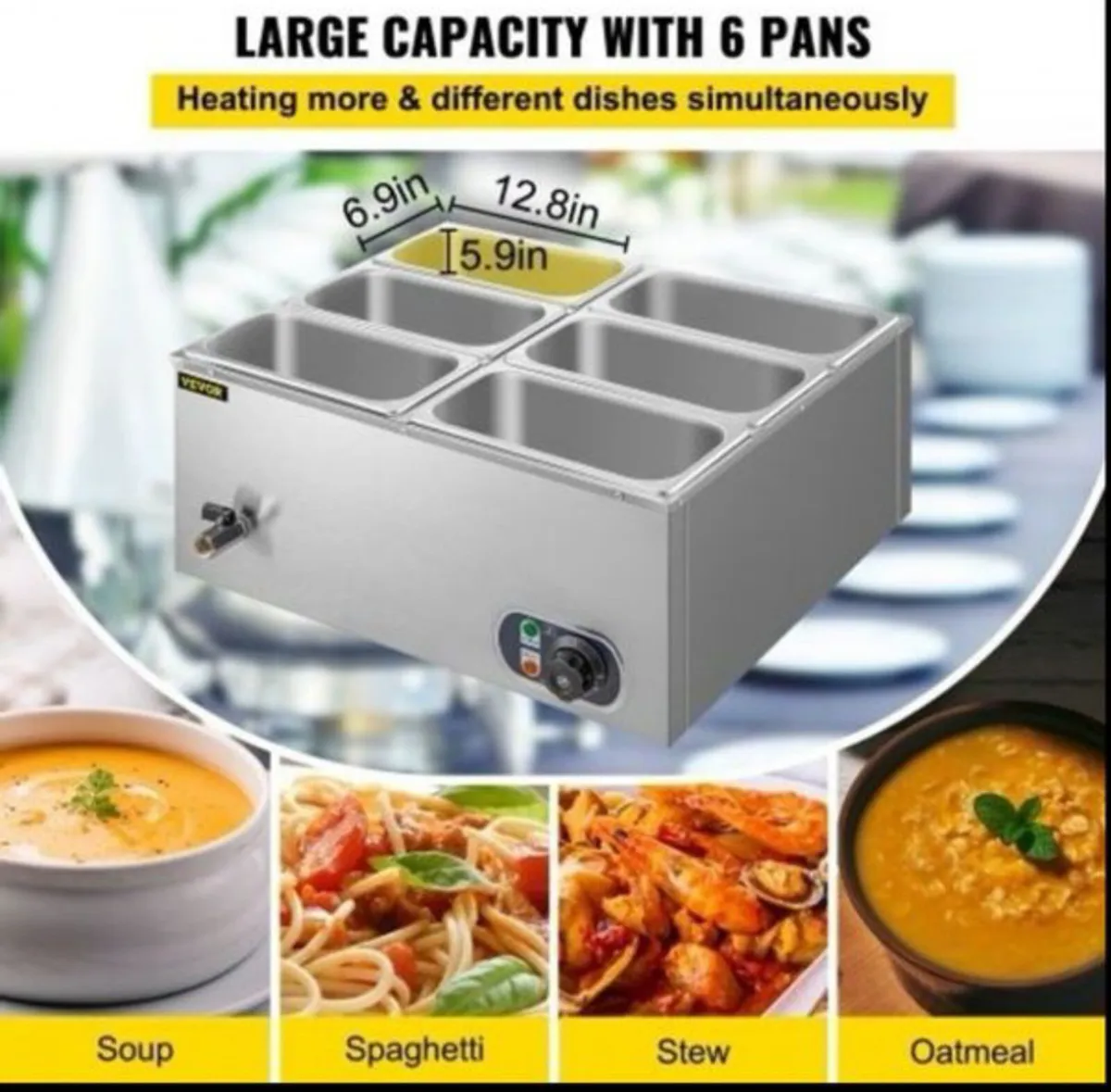 Commercial Food Warmer Electric bain marie - Image 4