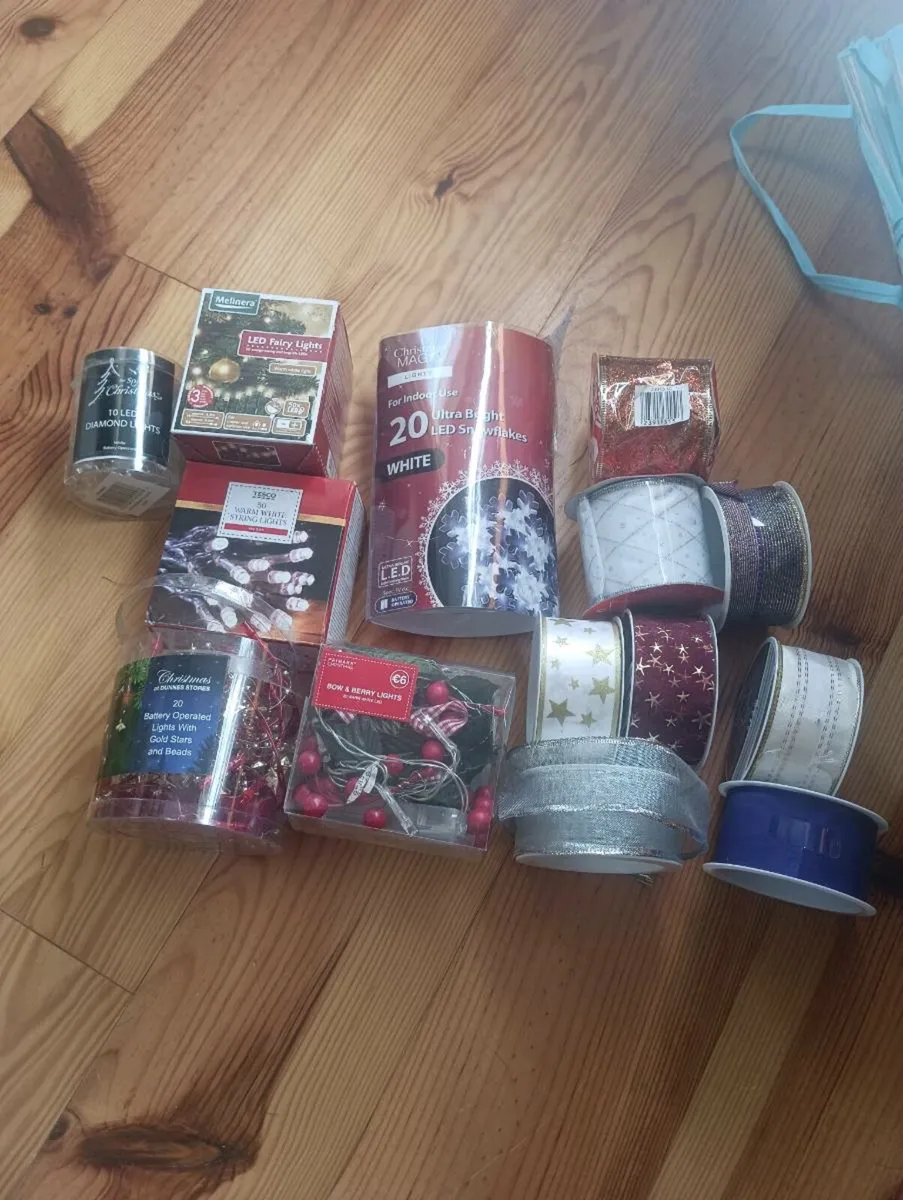 All new never used, lights and ribbon. - Image 2