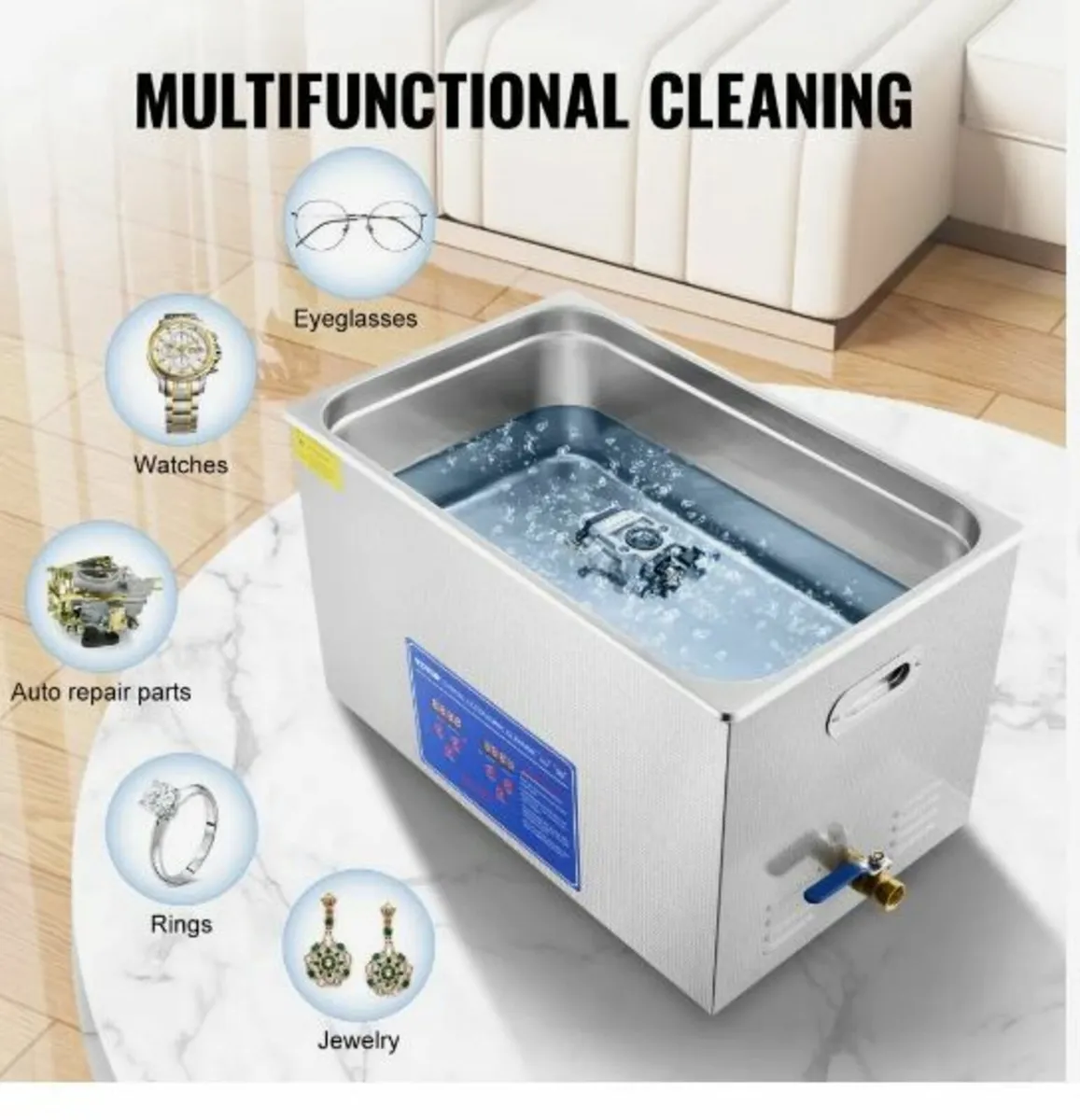 Professional Ultrasonic Cleaner, 30 L - Image 1