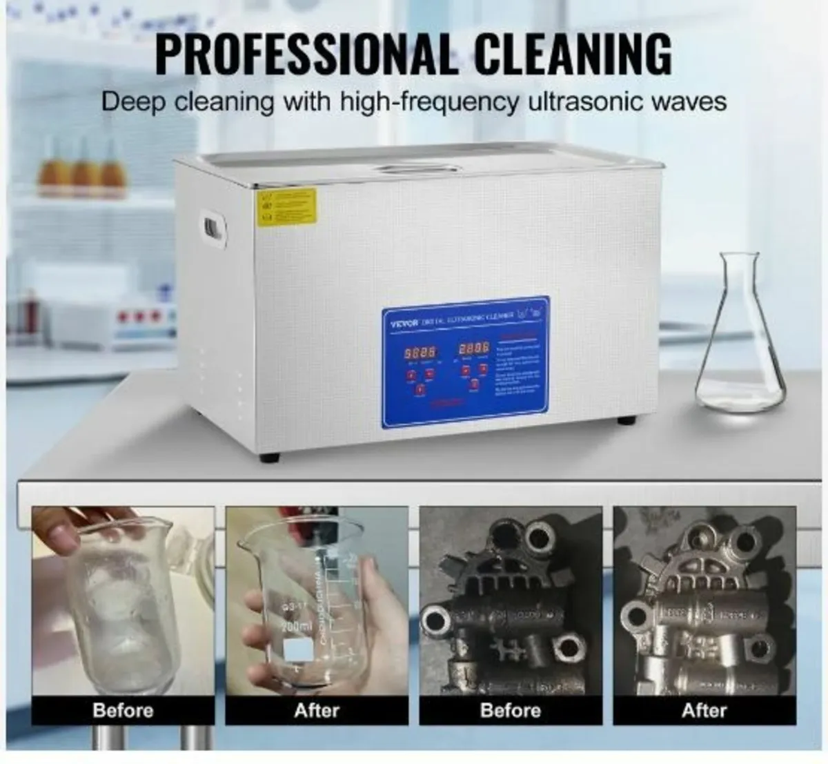 Professional Ultrasonic Cleaner, 30 L - Image 2