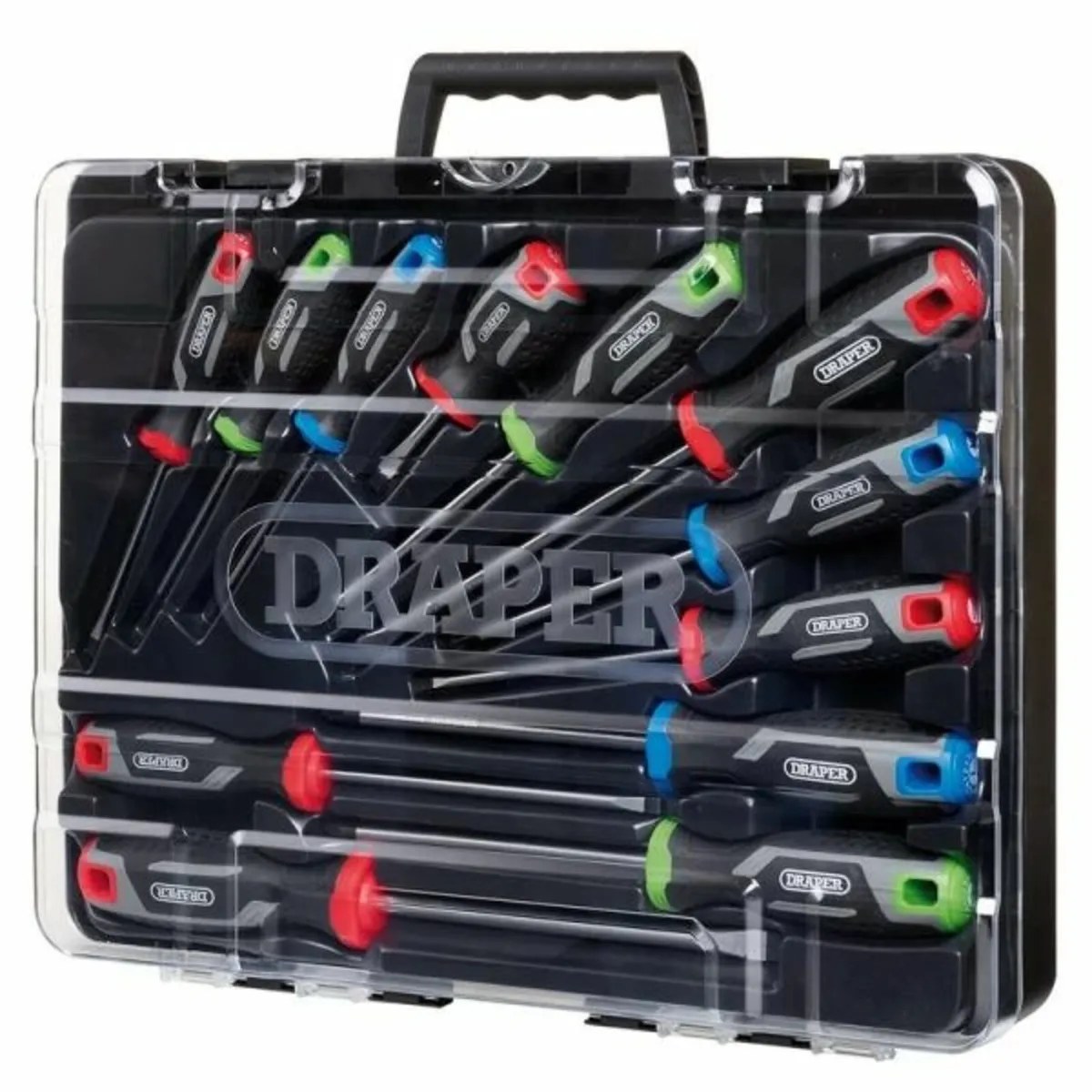Draper Soft Grip Screwdriver Set (12 Piece) (13436 - Image 3
