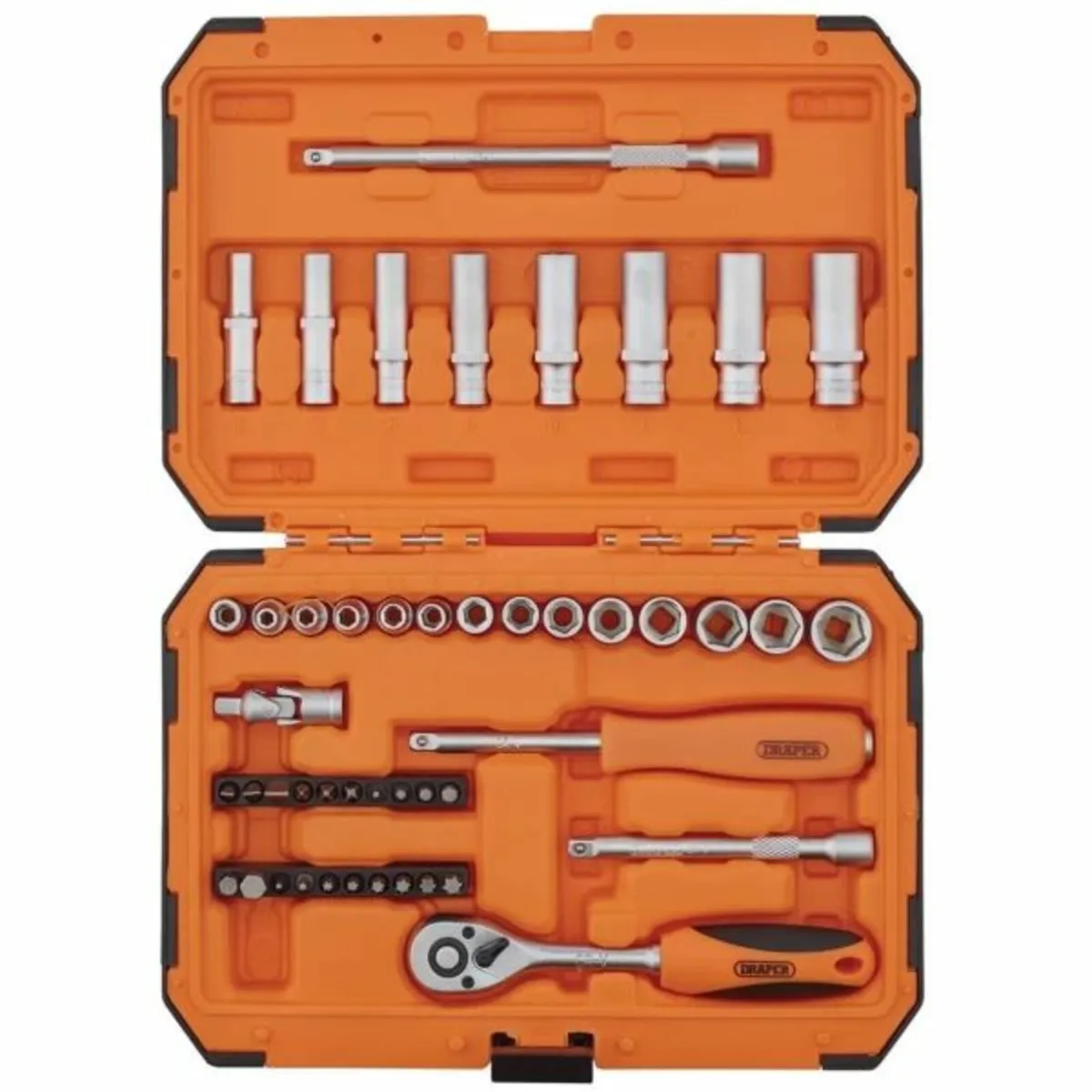Draper Hi-Torq® 6 Point Socket Set, 1/4" (47 Piece - Image 2