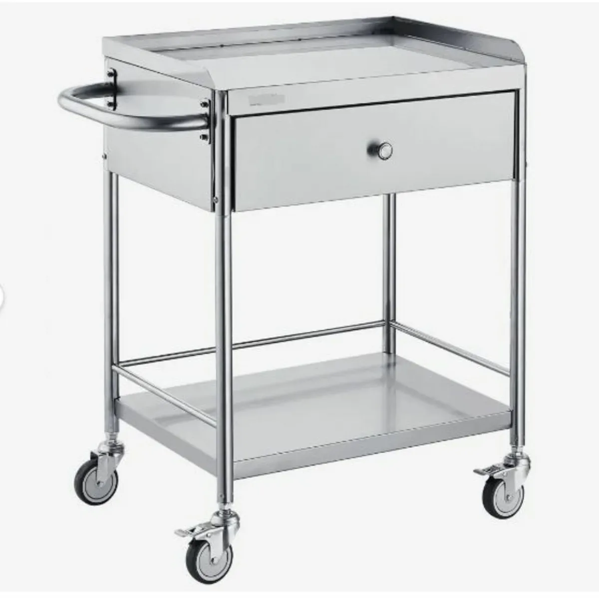 Medical Cart, 2 Layers Stainless Steel - Image 1