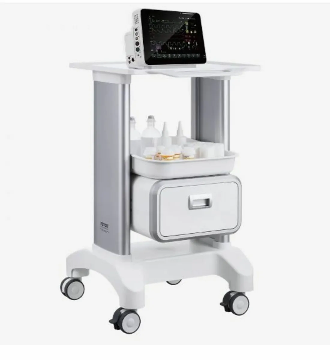 2 Tiers Lab Carts, Lab Utility Cart - Image 1