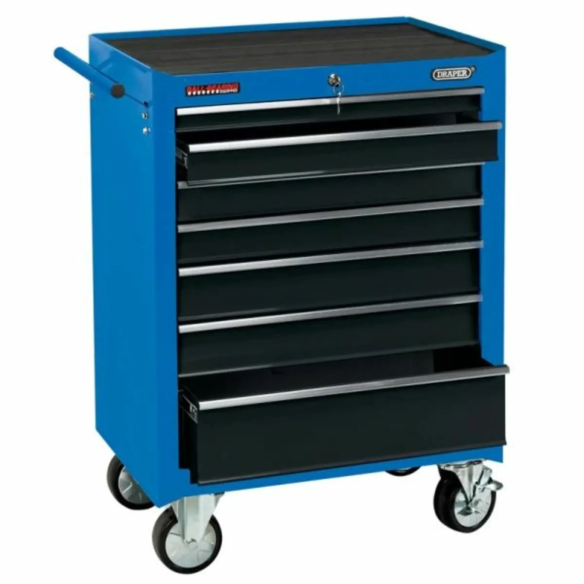 Draper Roller Tool Cabinet, 7 Drawer, 26", Blue (1