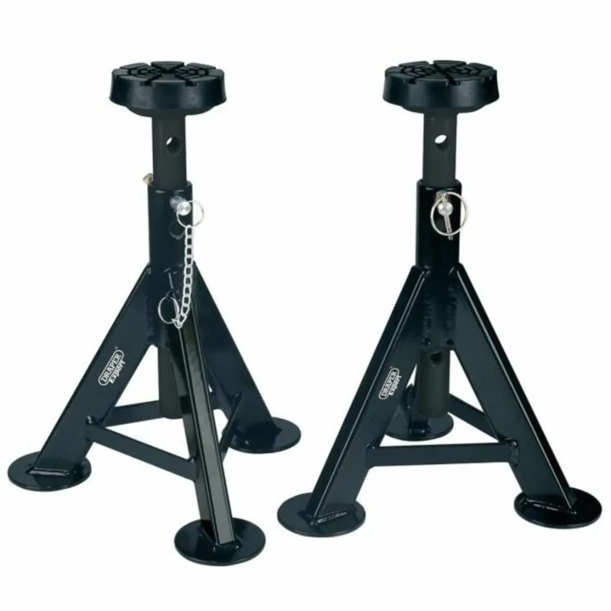 Draper Expert Axle Stands, 3 Tonne, Black (Pair) (