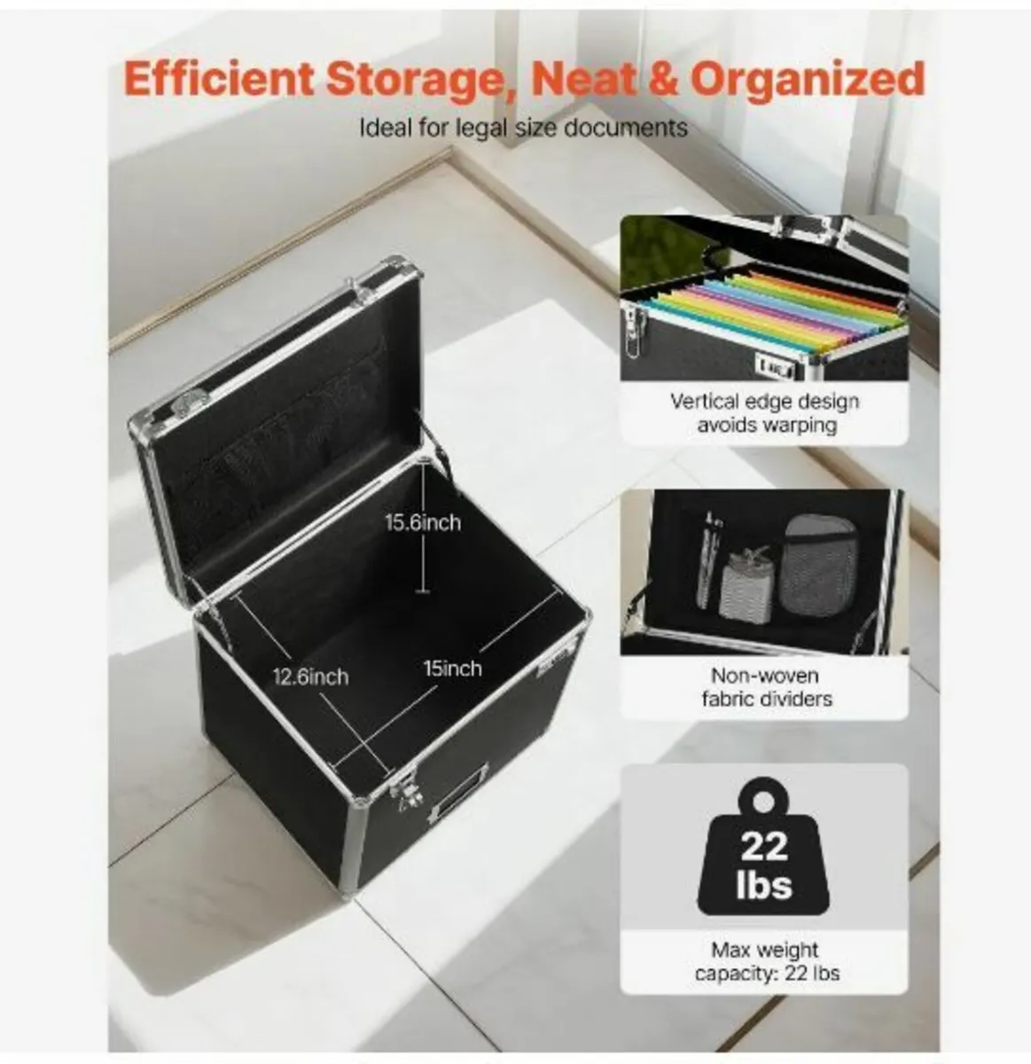 Portable File Storage Box - Image 2